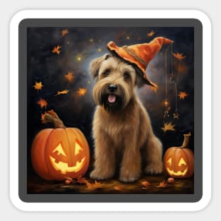 Irish Soft Coated Wheaten terrier Halloween Sticker